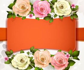 Backgrounds with Roses 3 vector