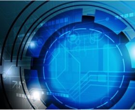 Abstract blue background vector