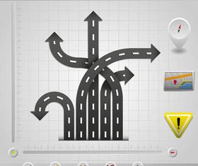 Backgrounds with Roads 2 vector graphic