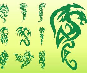 Dragon Tattoo graphic vector
