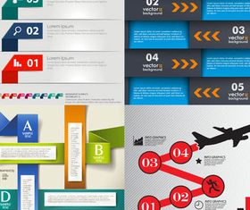 Backgrounds with Infographics 5 vector design