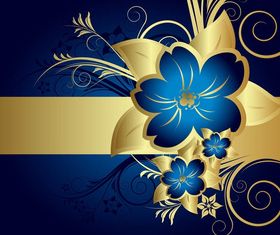 Background Template With Flowers art vector