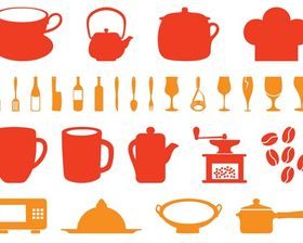Kitchen Utensils Set vector
