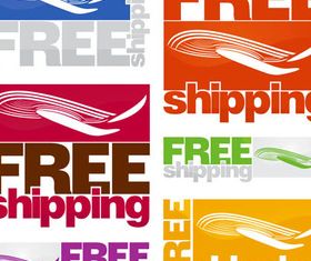 Delivery Bright Symbols vectors material