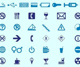 Signs And Icons free set vector