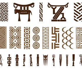 African Symbol Set vector