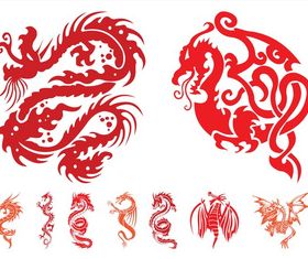 Dragon Graphics Set vector