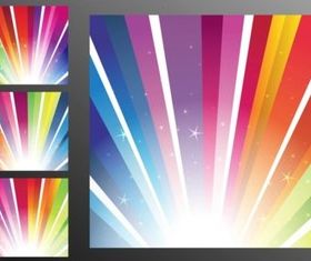 Rainbow Rays Background vector