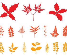 Autumn Leaves Silhouettes art vectors graphics