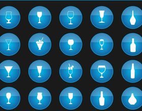 Drinks Icons free vector