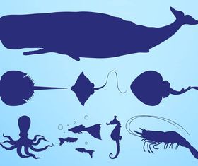 SeCreatures Silhouettes vector