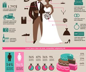 Wedding Infographics art vector