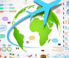 Travel Infographics Elements vectors material
