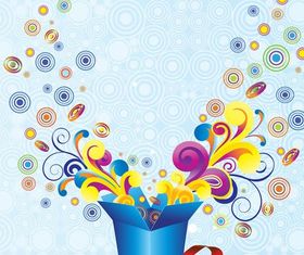 Gift Background graphic shiny vector