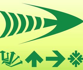 Green Arrows Graphics vector graphic