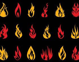 Burning Flames vector