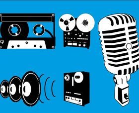 Audio Equipment Graphics art vector
