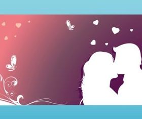Kissing Couple Graphics vector