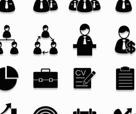Business with People Icons vectors graphics