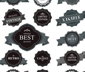 Grey Labels graphic vector