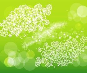 Flowers And Scribbles vector