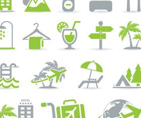 Different Travel Icons art creative vector