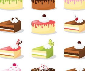 Colorful Cakes vector