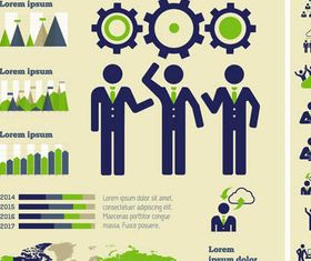 Human Infographics Elements 4 vectors