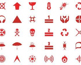Hazard Symbols And Icons art vector