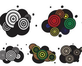 Abstract Circles Layouts Art Illustration vector