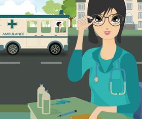 Medical Bright Backgrounds vector