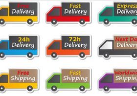 Different Delivery Labels Art vector