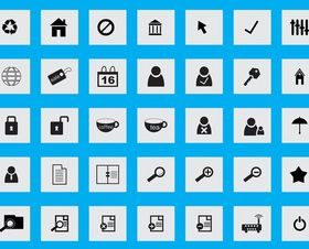 Icons Graphics design vectors