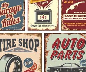 Car Garages Backgrounds vector