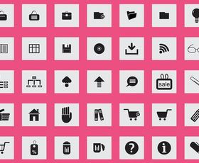 Square Icons vector