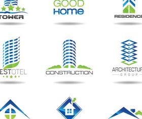 Real Estate Logotypes 6 vector material