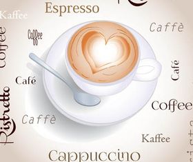 Backgrounds with Coffee 2 set vector