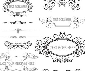 Ornament Borders Elements 7 design vectors