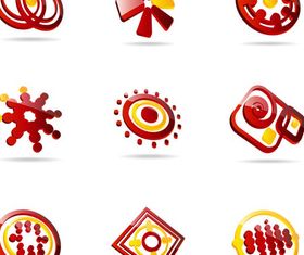 Creative Different Logotypes art Illustration vector