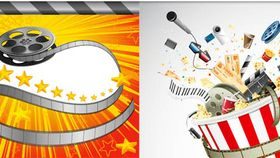 Cinem Backgrounds 7 vector set