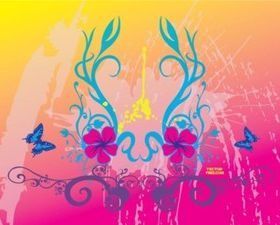 Graphic Nature Footage vector set