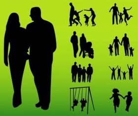 Happy Families vectors graphic