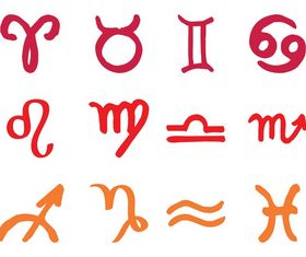 Zodiac Symbols vector