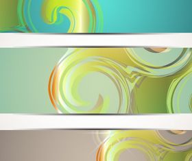 Swirly Banner vector graphic