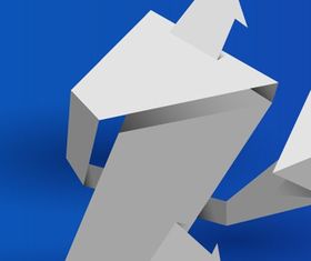 Origami Arrow design vector