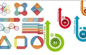 Shiny Infographics 2 vector