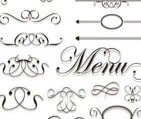 Menu Elements 18 vector