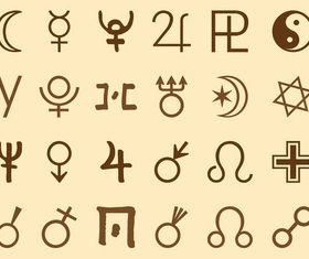 Alchemy Symbols vectors graphics