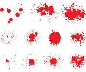 Splattered Blood Graphics vector