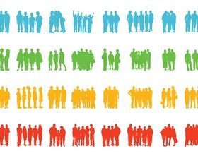 Groups Of People graphic vector